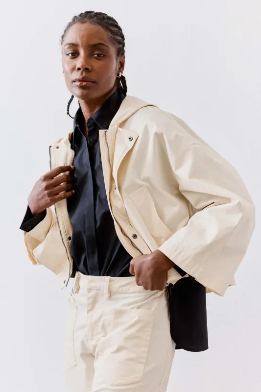 The Utility Oversized Twill Jacket sold by Ruti