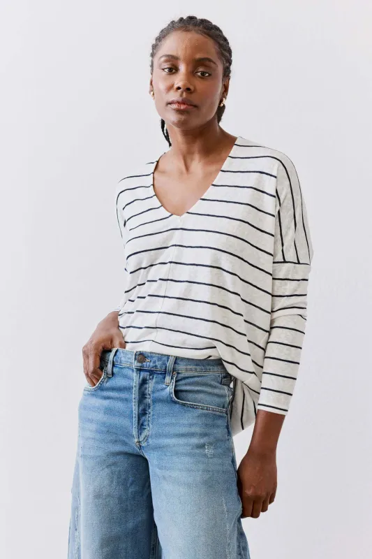 The Striped Dolman Long Sleeve Top sold by Ruti