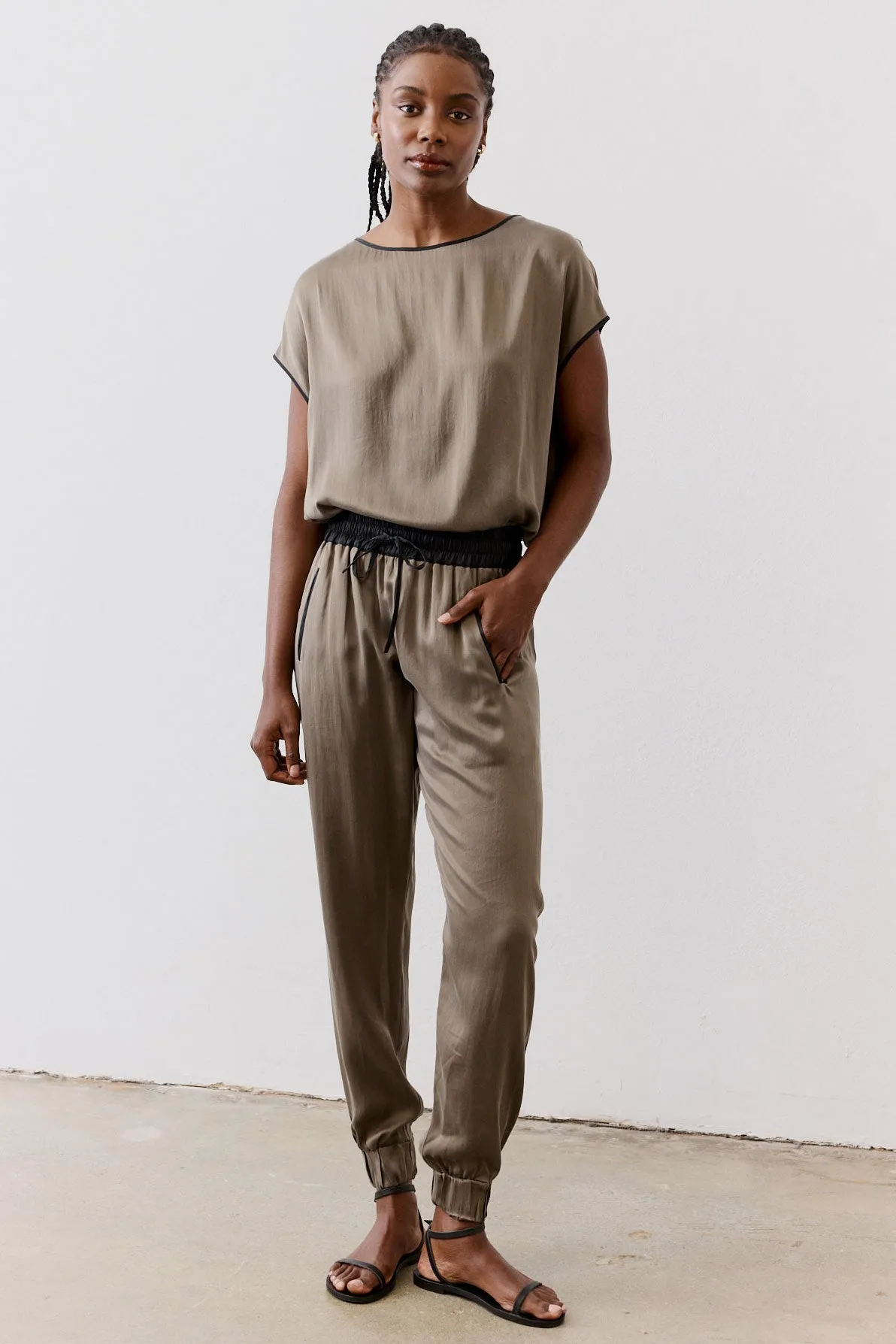 The Luxury Silk Jogger sold by Ruti