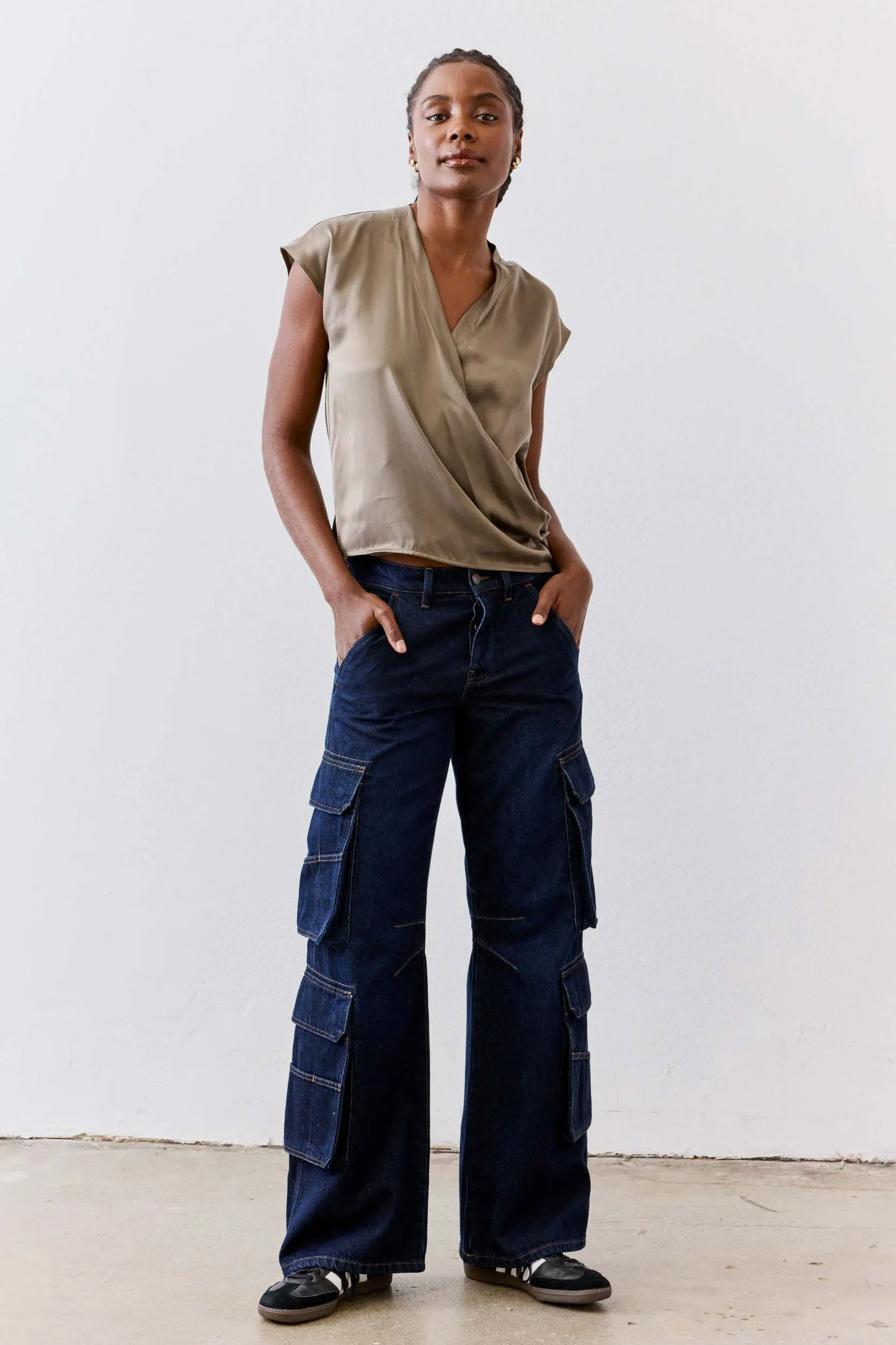 The Petite Off Duty Cargo Jeans sold by Ruti
