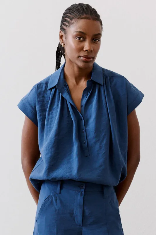 The Nonchalant Oversized Voile Blouse sold by Ruti