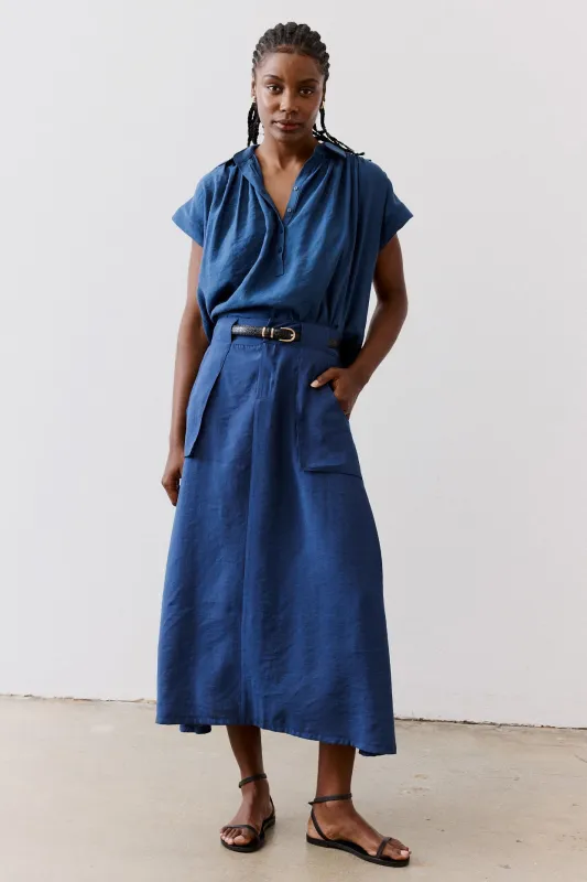 Light Poplin Utility Skirt sold by Ruti