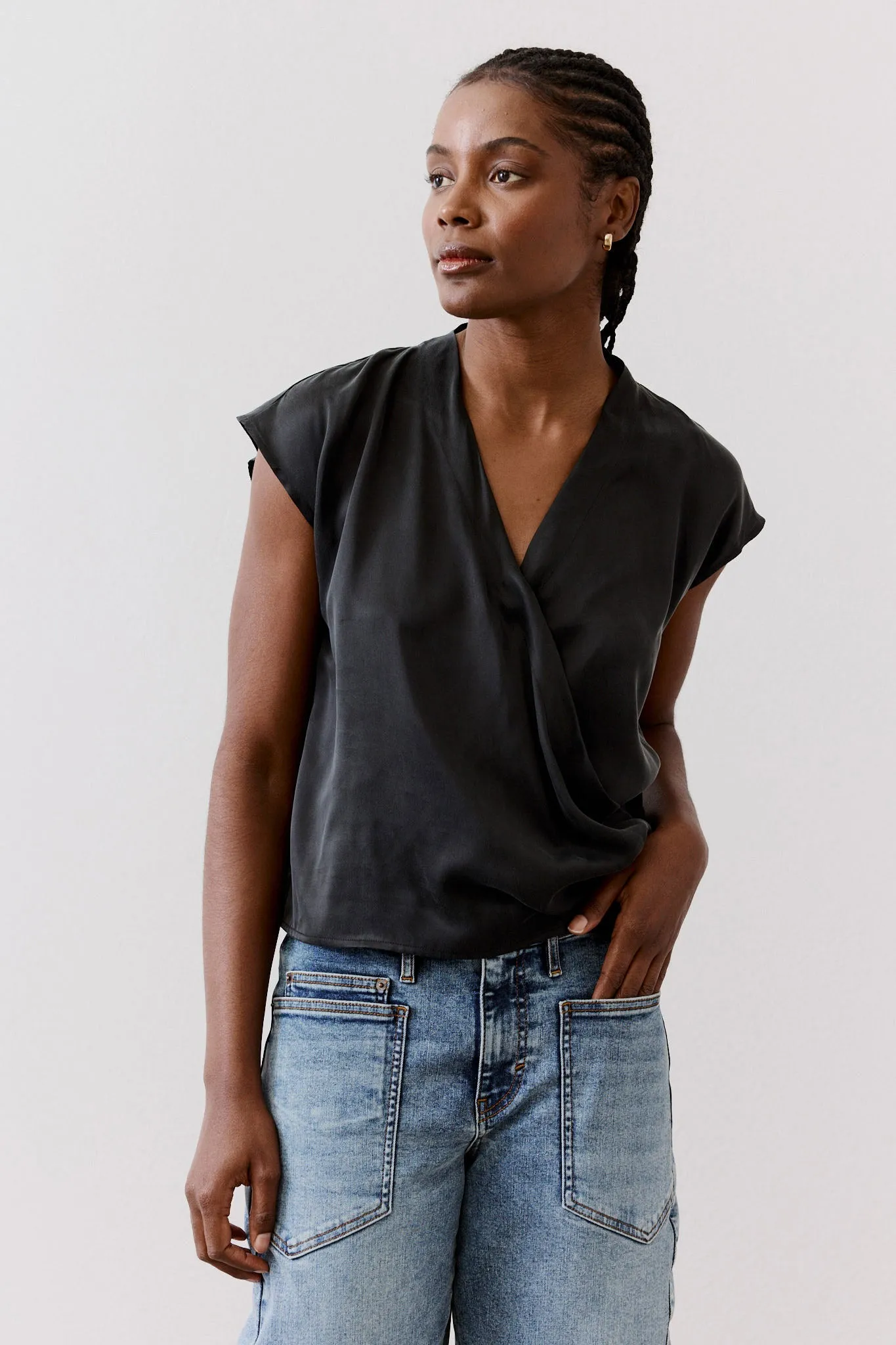 The Wrap Washable Silk Top sold by Ruti product image thumbnail 2