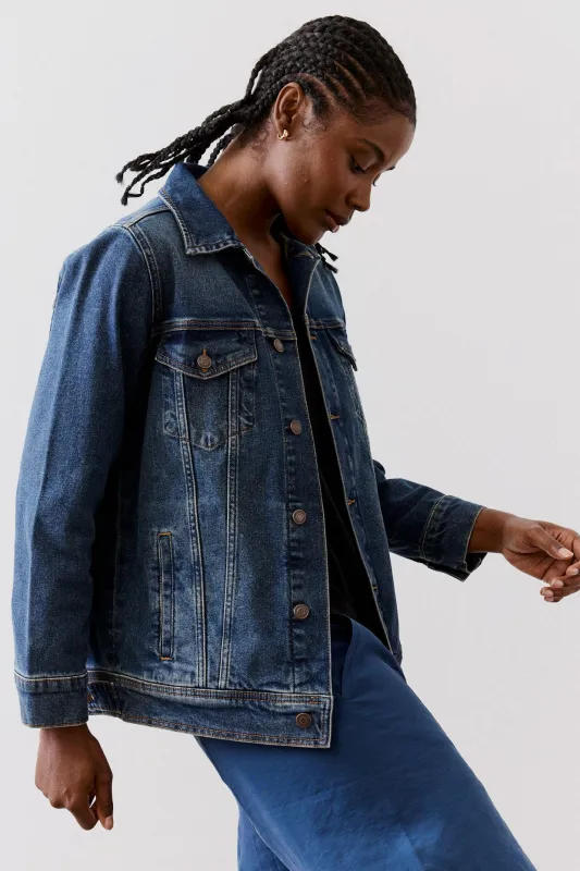 Long Line Denim Jacket sold by Ruti