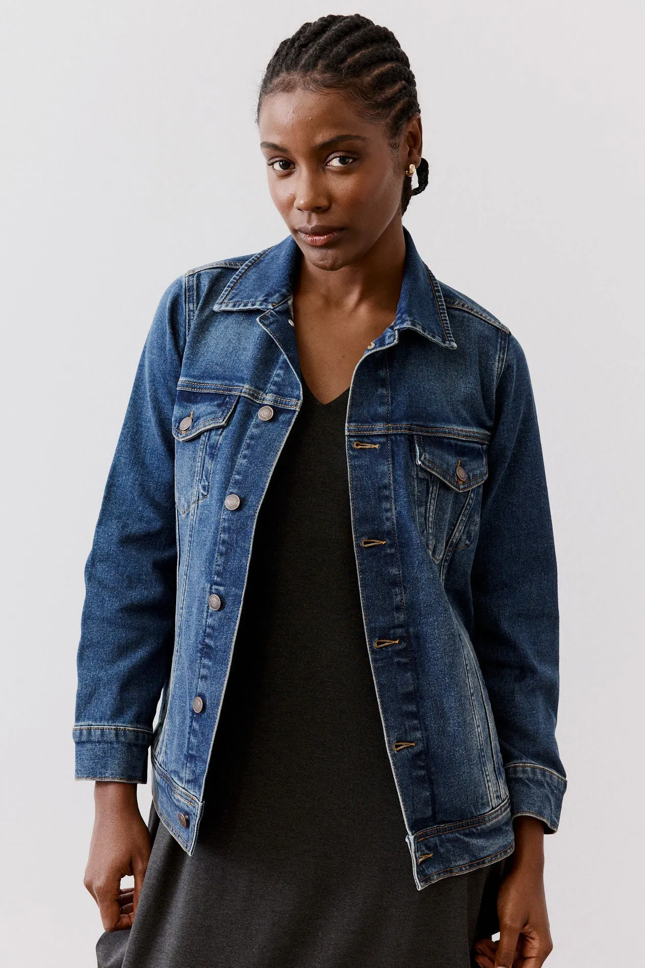 Long Line Denim Jacket sold by Ruti product image thumbnail 3