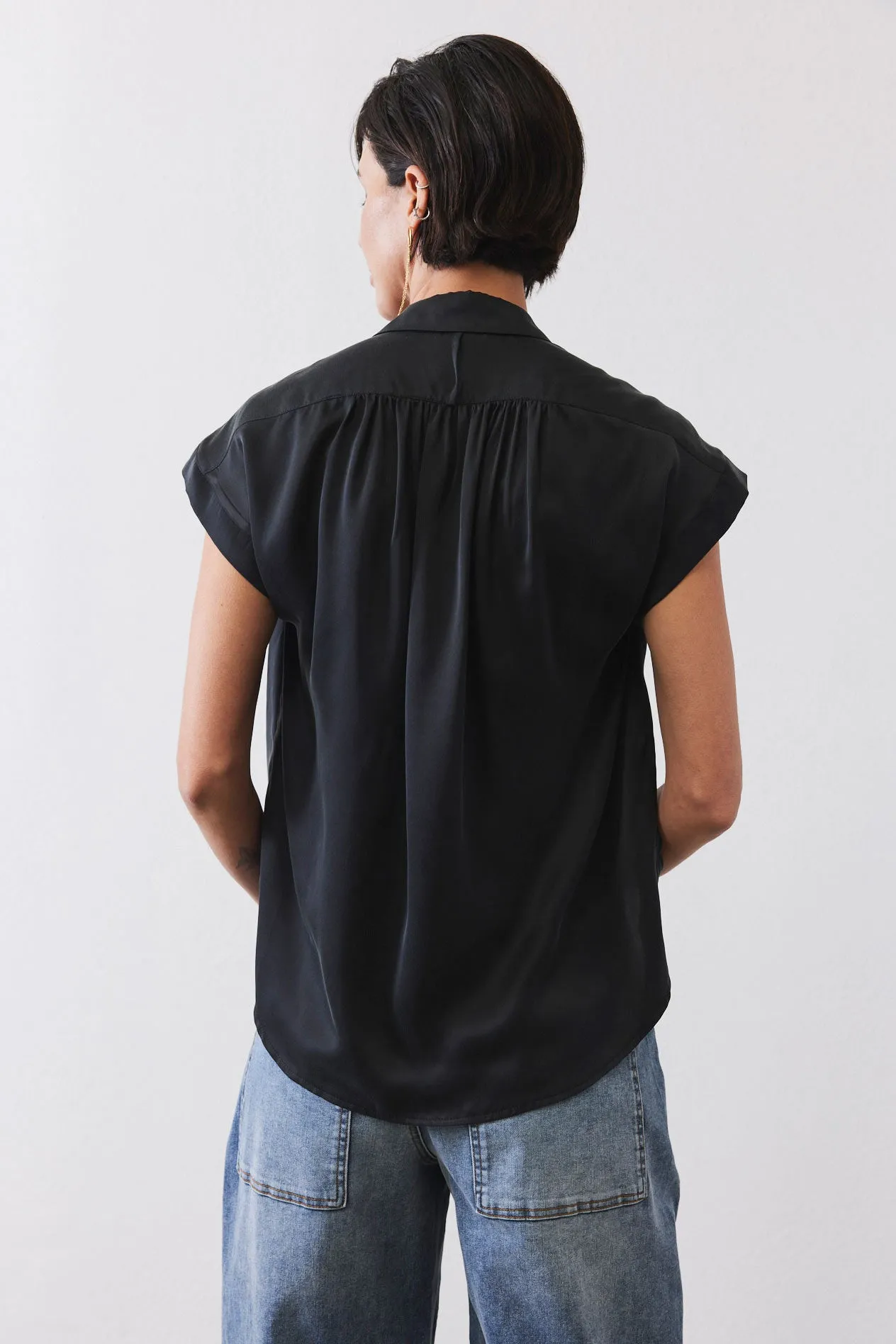 The Nonchalant Oversized Silk Blouse sold by Ruti product image thumbnail 5