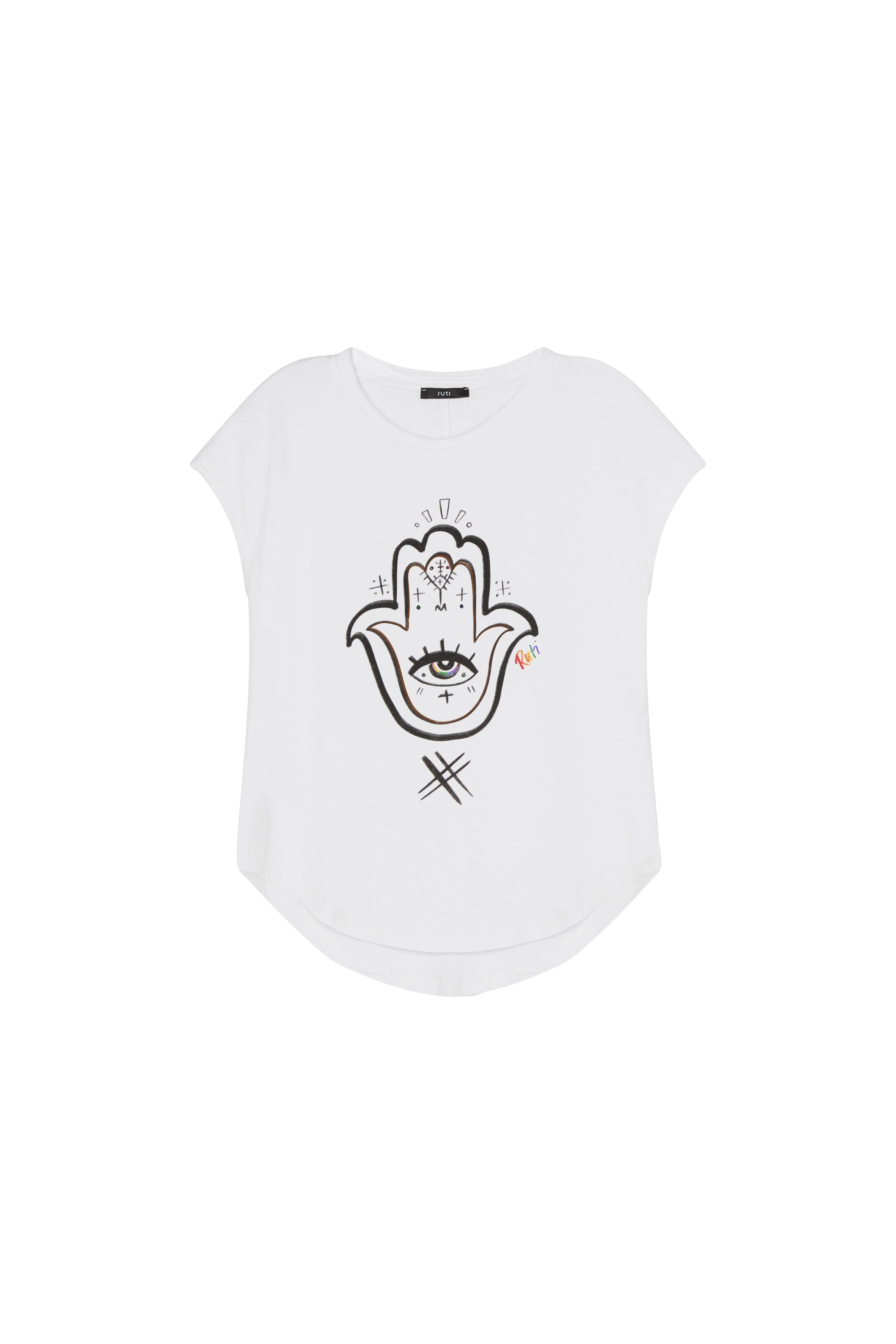 Hamsa With Pride Tee sold by Ruti product image thumbnail 5