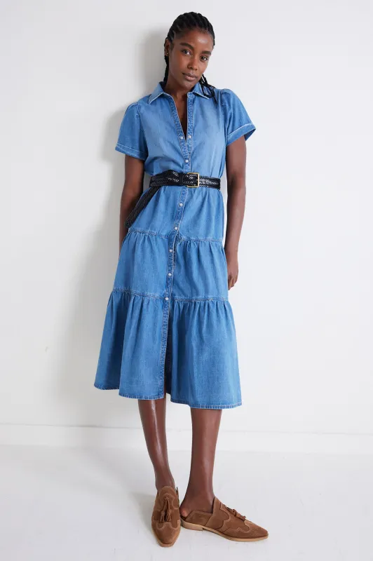 Breaking Free Long Denim Dress sold by Ruti