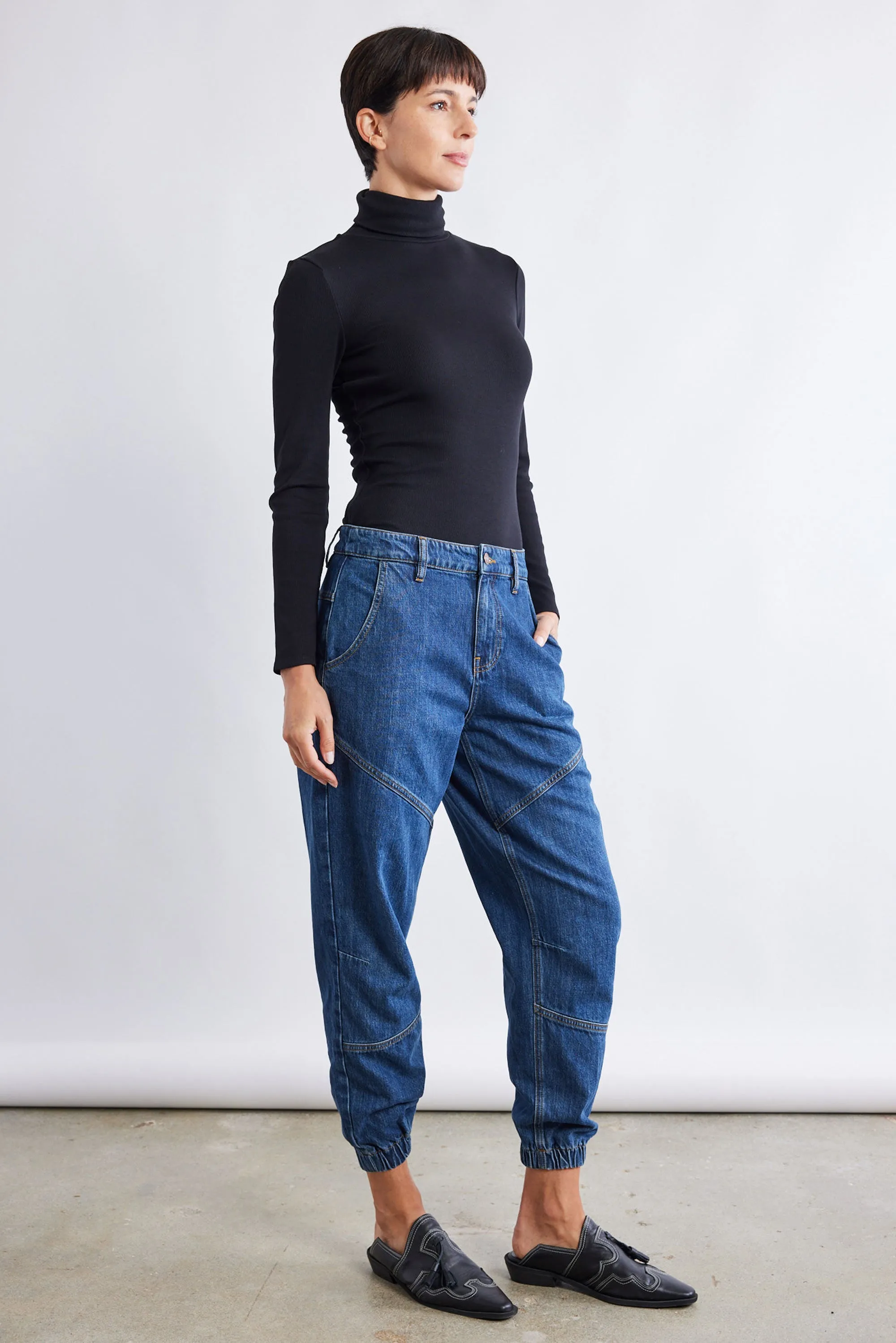 Relaxed Light Denim Joggers sold by Ruti product image thumbnail 4