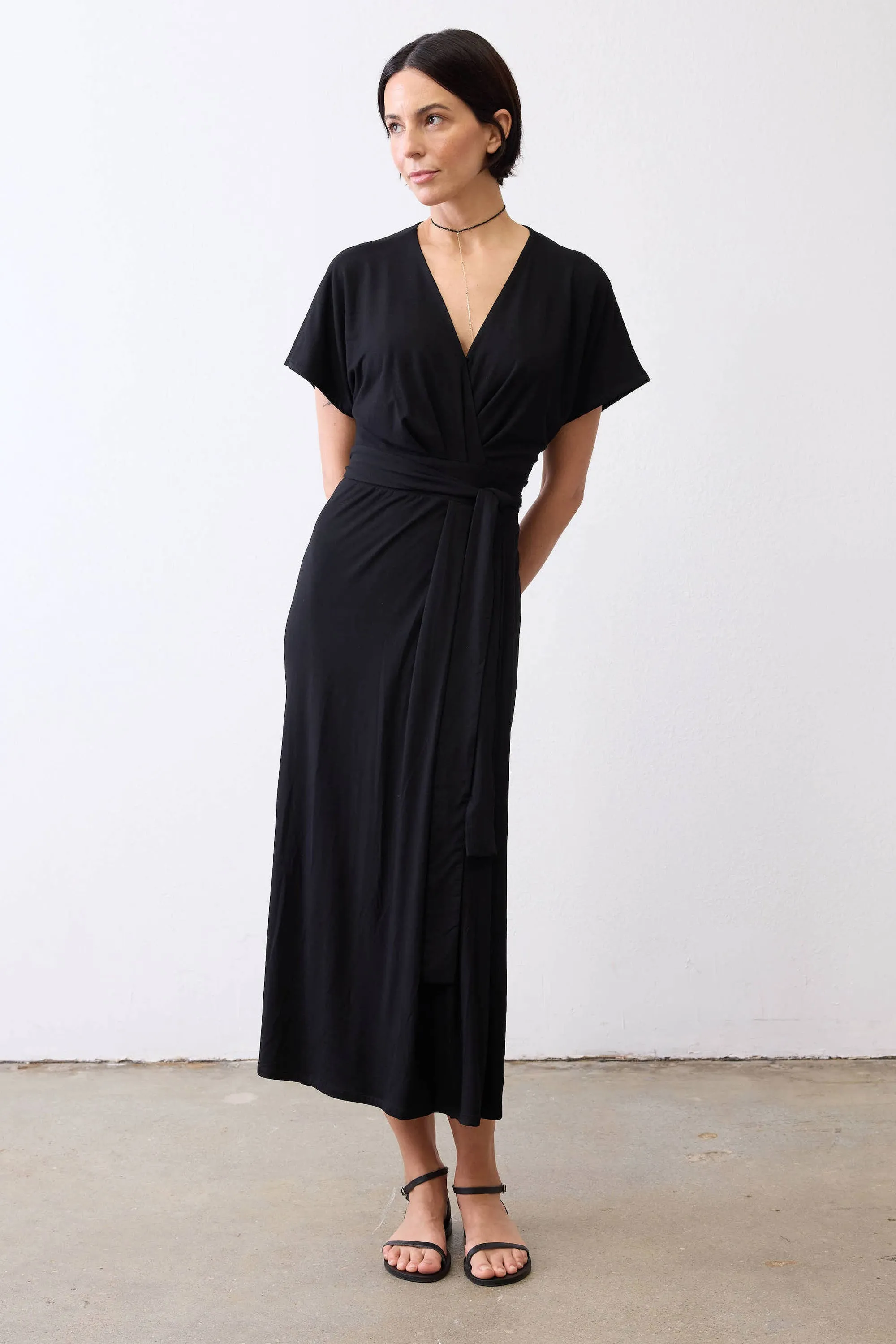 The Long Wrap Dress sold by Ruti