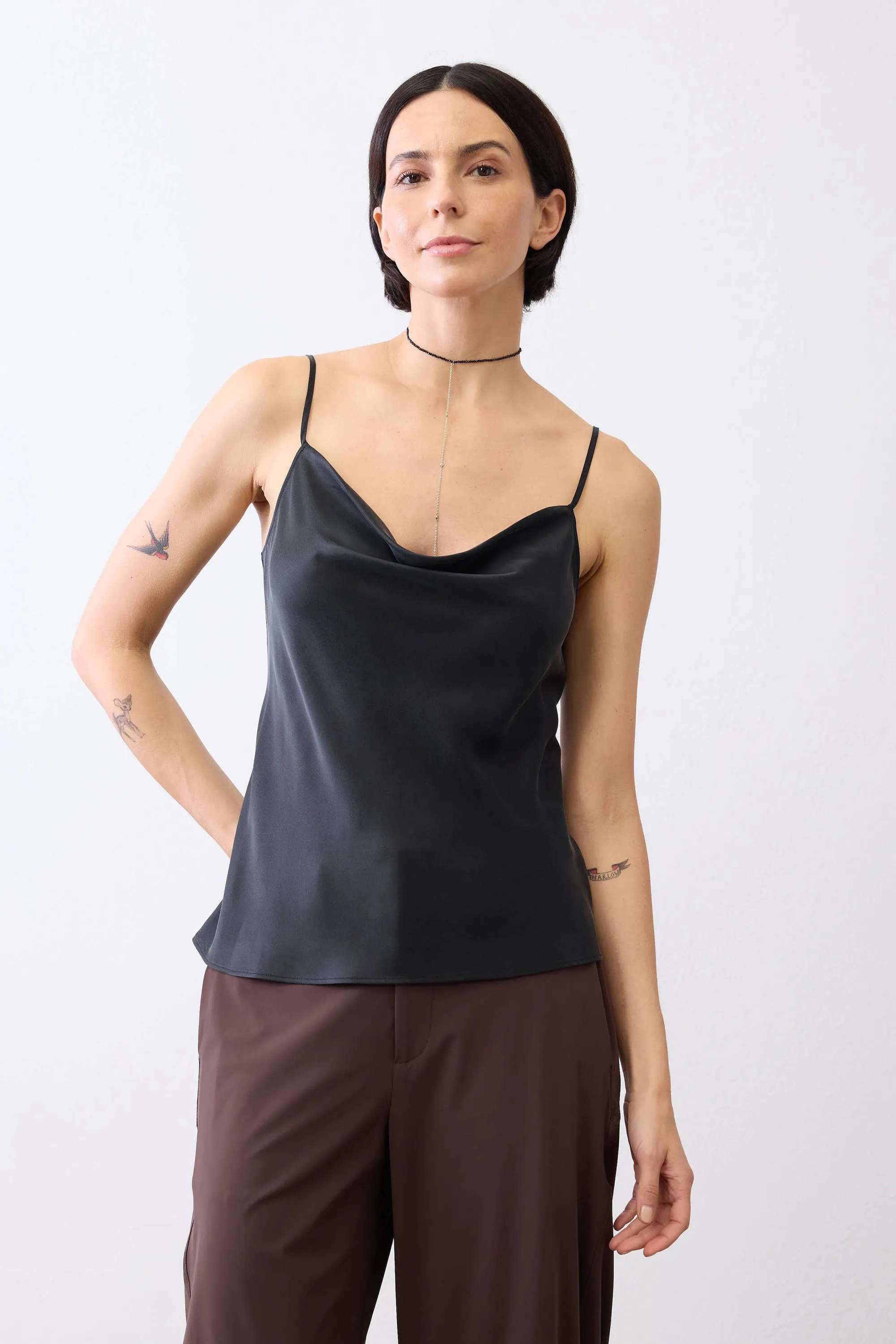 Washable Silk Cowl Neck Cami sold by Ruti