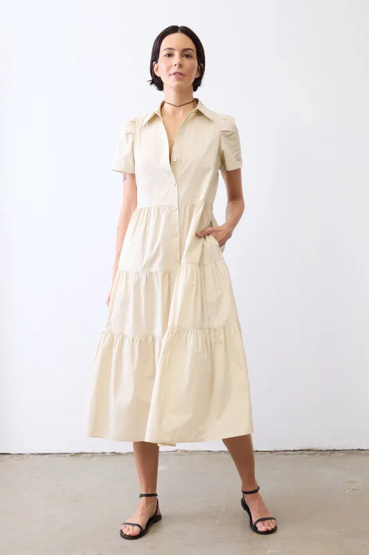 Breaking Free Long Poplin Dress sold by Ruti