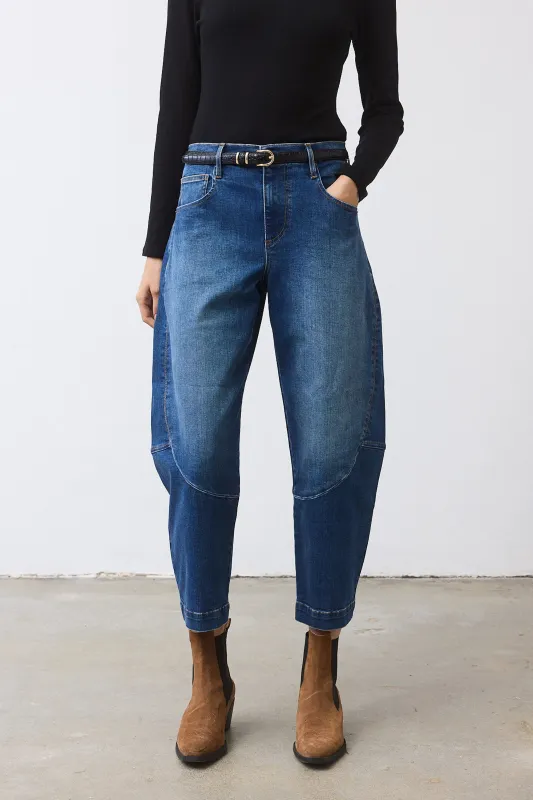 The Petite Denim Wide-ish Pants sold by Ruti