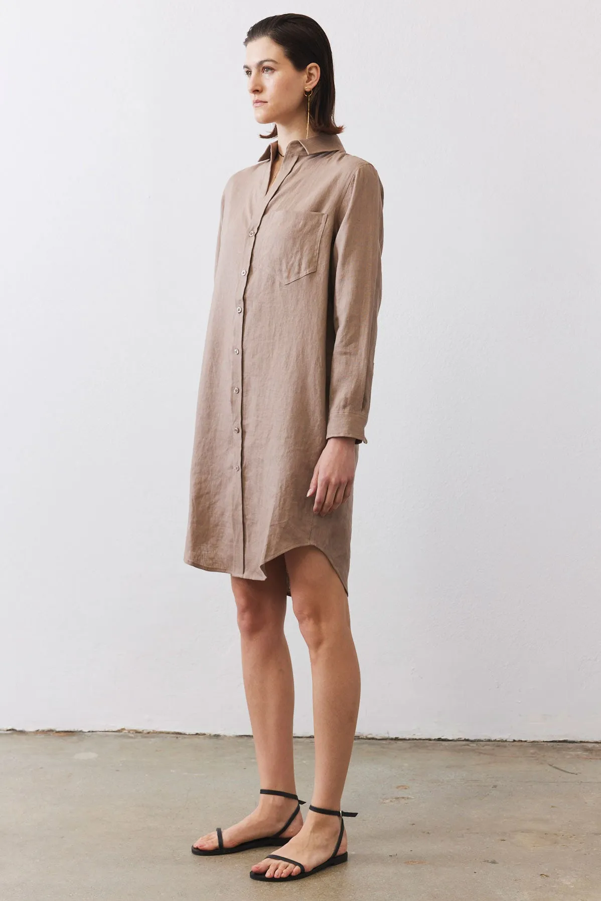 Linen Button Down Shirt Dress sold by Ruti product image thumbnail 5