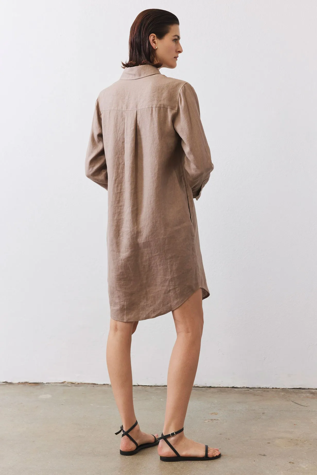 Linen Button Down Shirt Dress sold by Ruti product image thumbnail 4