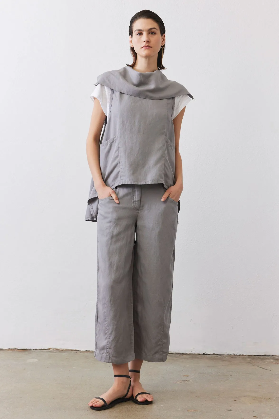 Cutting Edge Linen Blend Pocket Vest sold by Ruti product image thumbnail 4