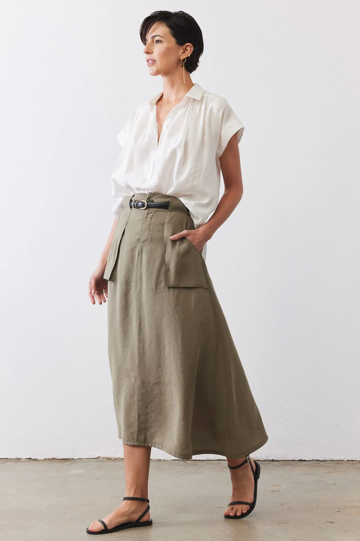 Light Poplin Utility Skirt sold by Ruti product image thumbnail 2