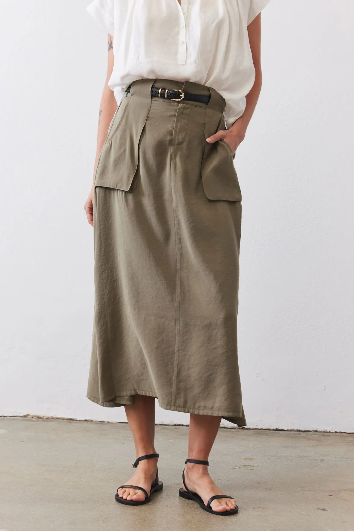 Light Poplin Utility Skirt sold by Ruti product image thumbnail 3