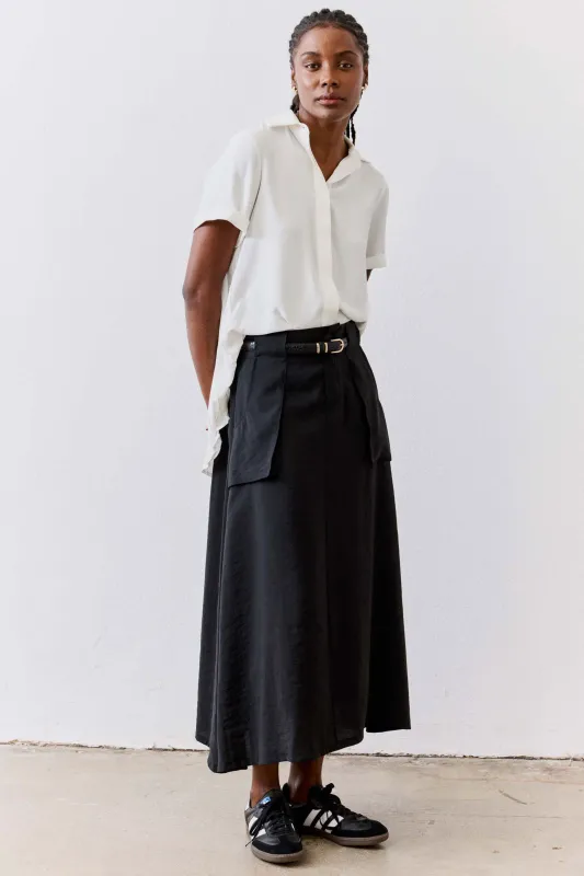 Light Poplin Utility Skirt sold by Ruti
