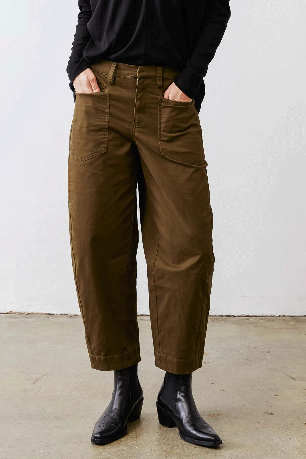 The Slouchy Soft Twill Pants sold by Ruti