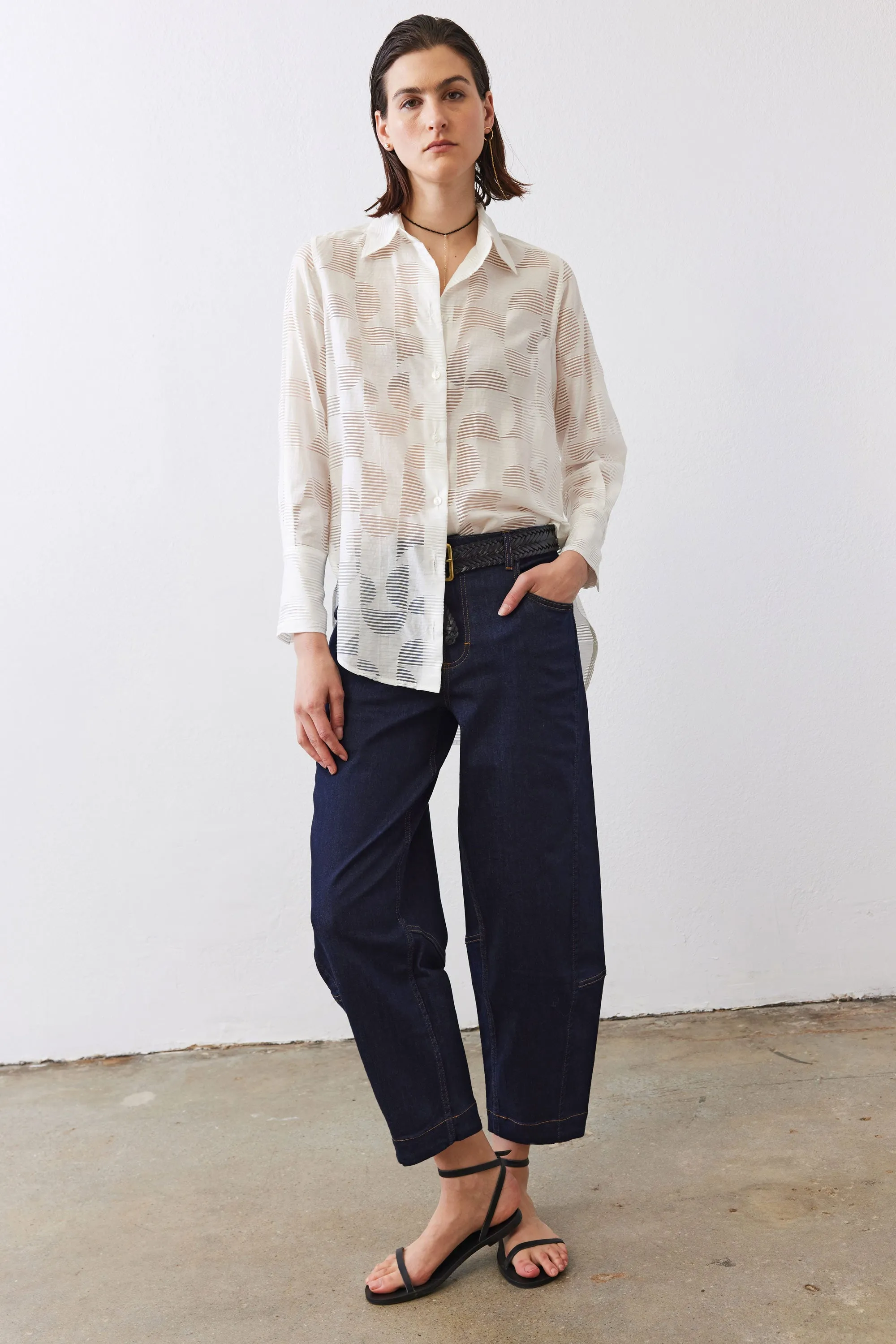 The Petite Ultimate Barrel Leg Jeans 2.0 sold by Ruti