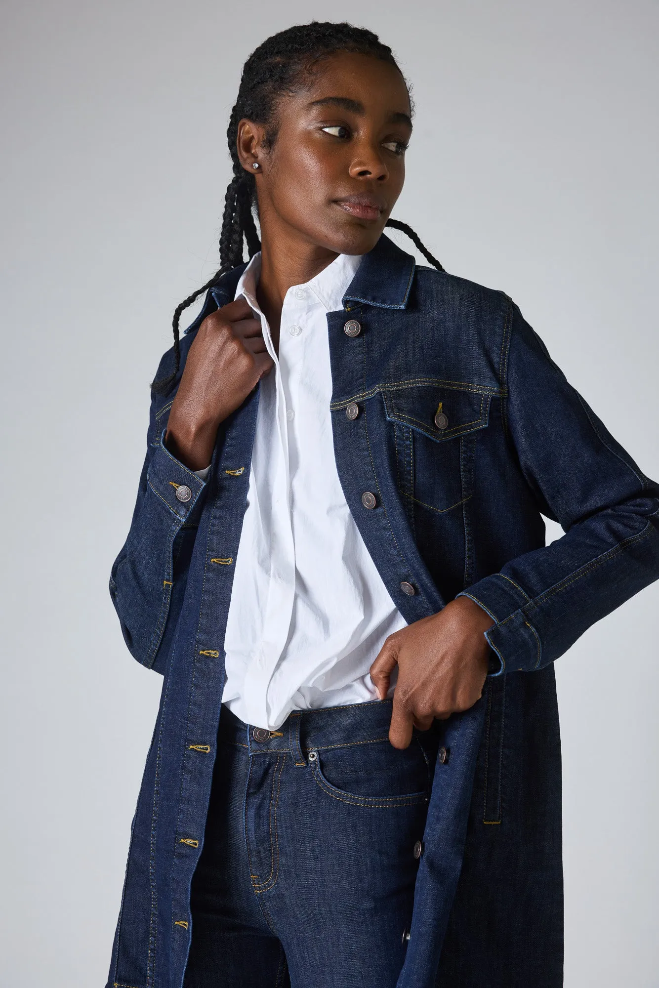 Great Lengths Long Denim Jacket sold by Ruti product image thumbnail 4