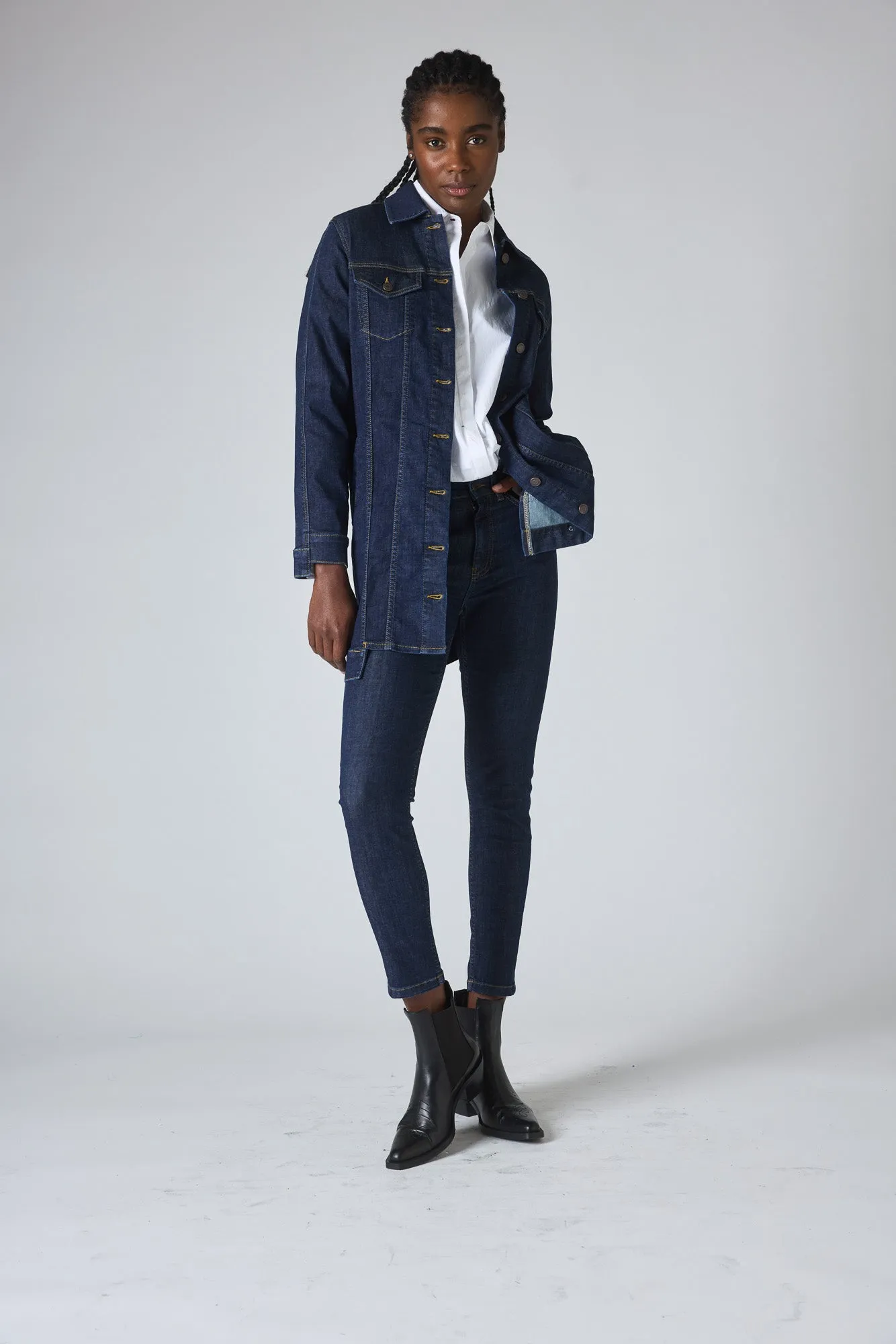 Great Lengths Long Denim Jacket sold by Ruti product image thumbnail 3