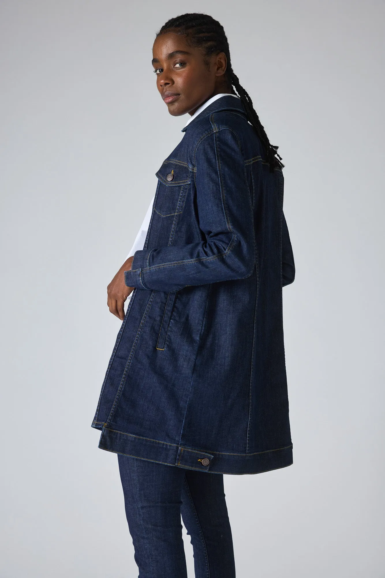 Great Lengths Long Denim Jacket sold by Ruti product image thumbnail 5