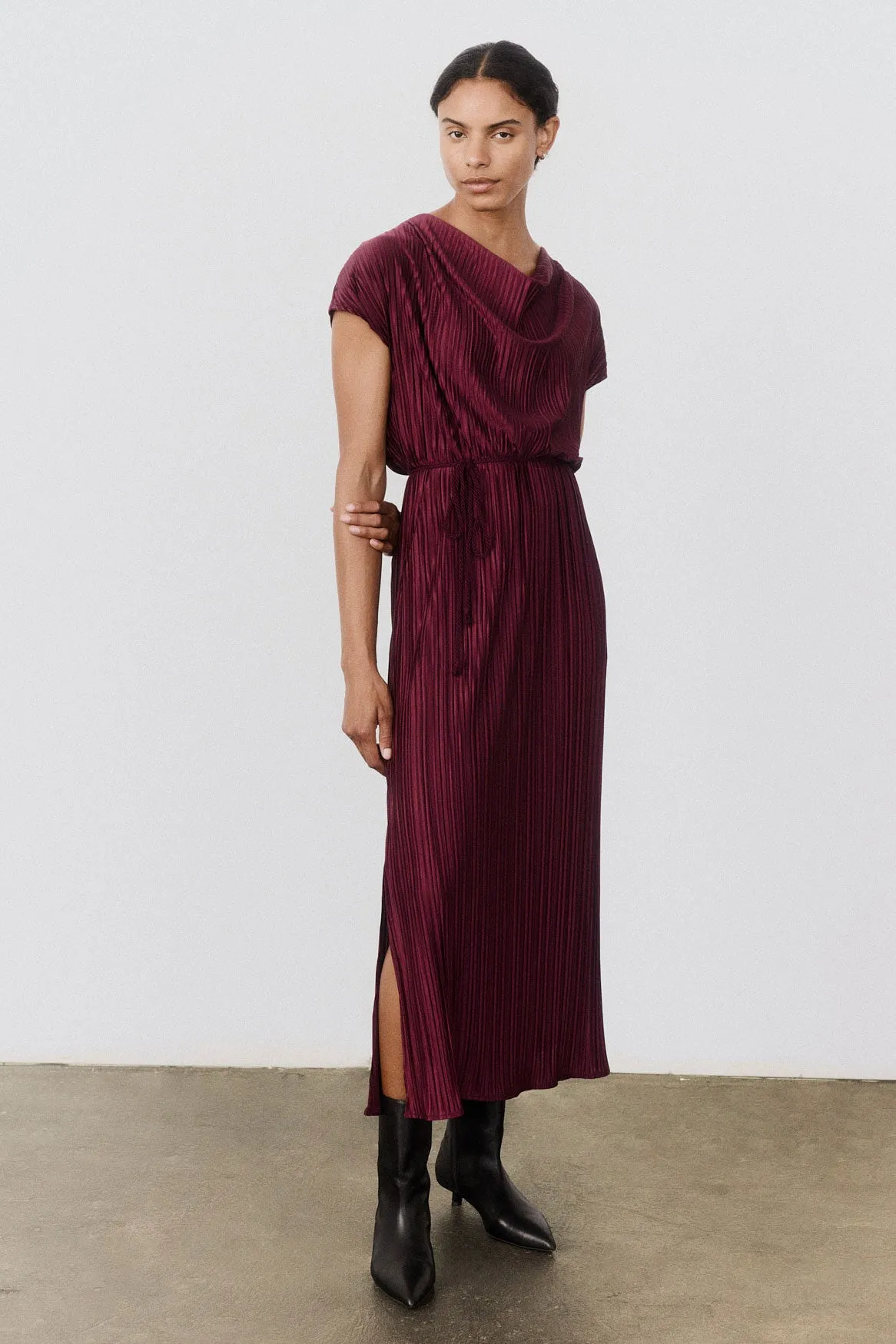Draped Pleated Maxi Dress sold by Ruti product image thumbnail 4