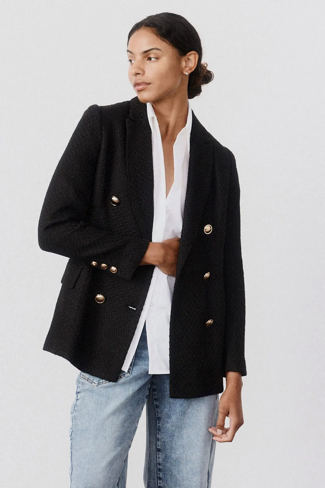 The Tweed Boyfriend Blazer sold by Ruti product image thumbnail 3