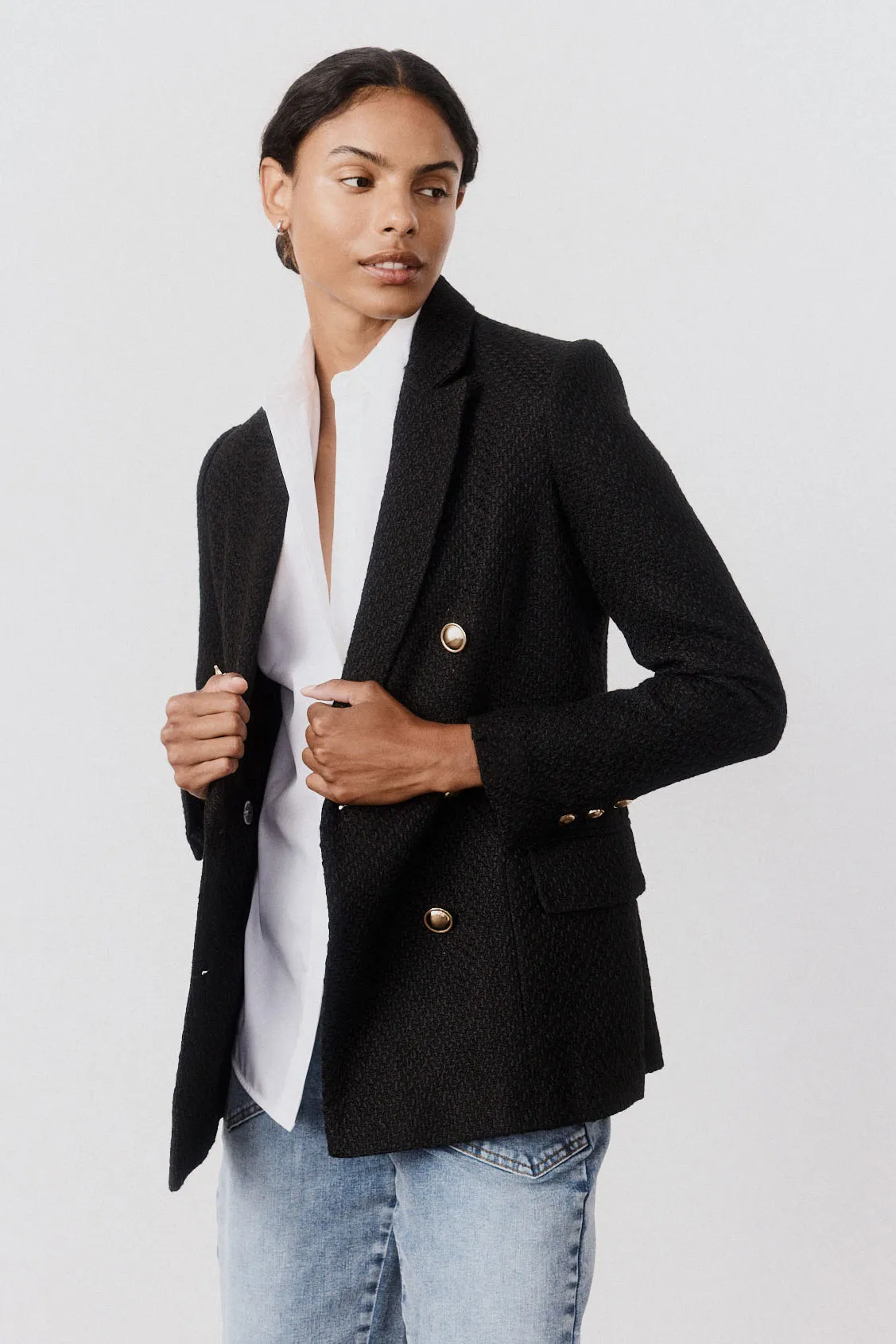 The Tweed Boyfriend Blazer sold by Ruti product image thumbnail 5