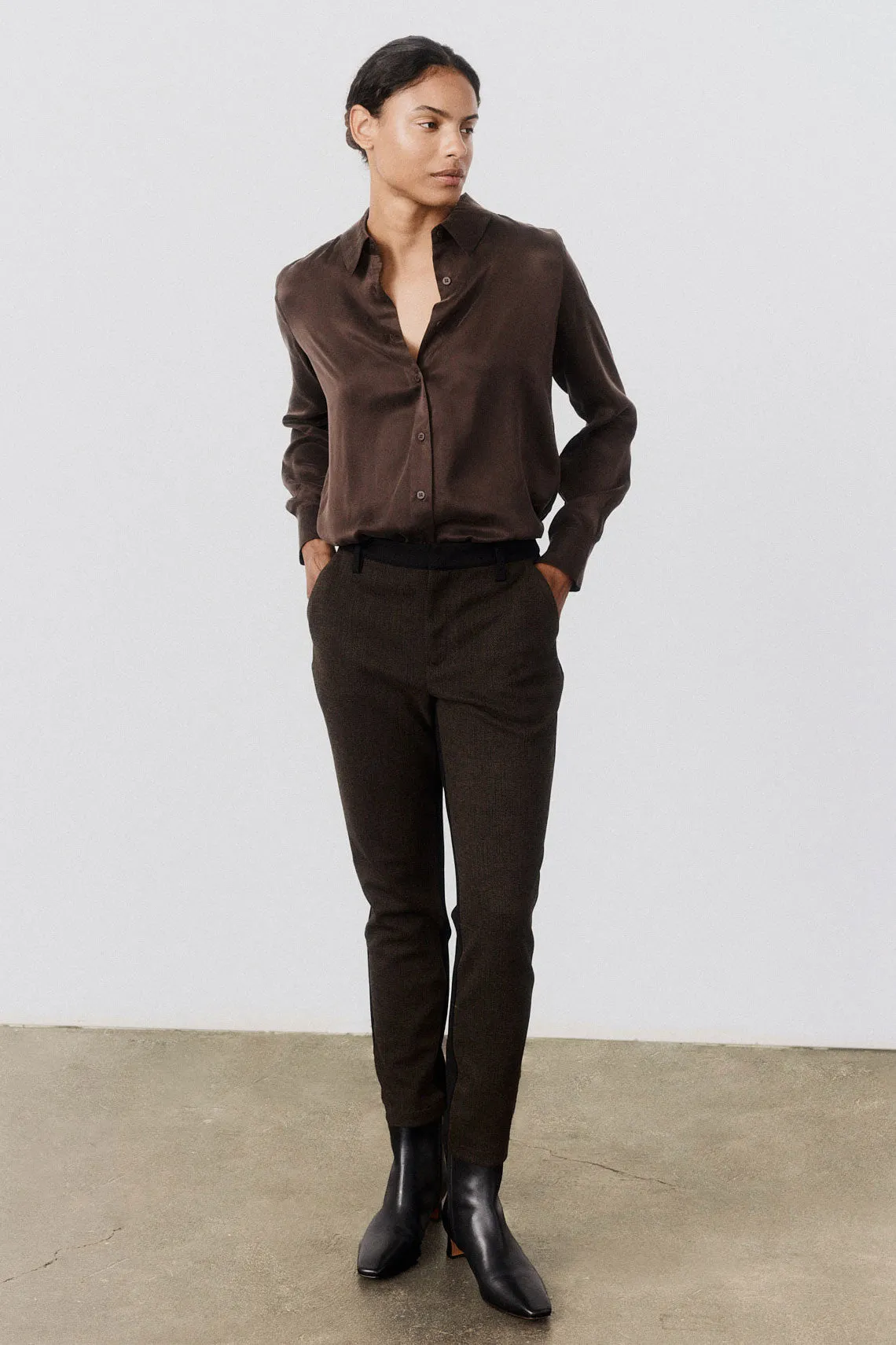 Washable Silk Button Down Top sold by Ruti