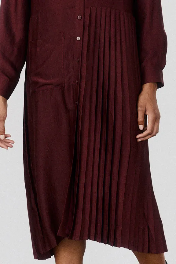 One-Sided Pleated Slinky Long Sleeve Dress sold by Ruti product image thumbnail 3