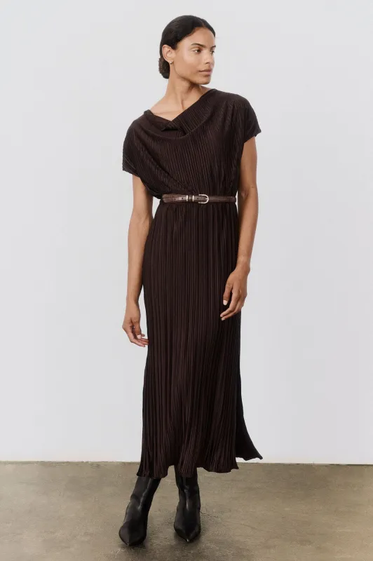 Draped Pleated Maxi Dress sold by Ruti