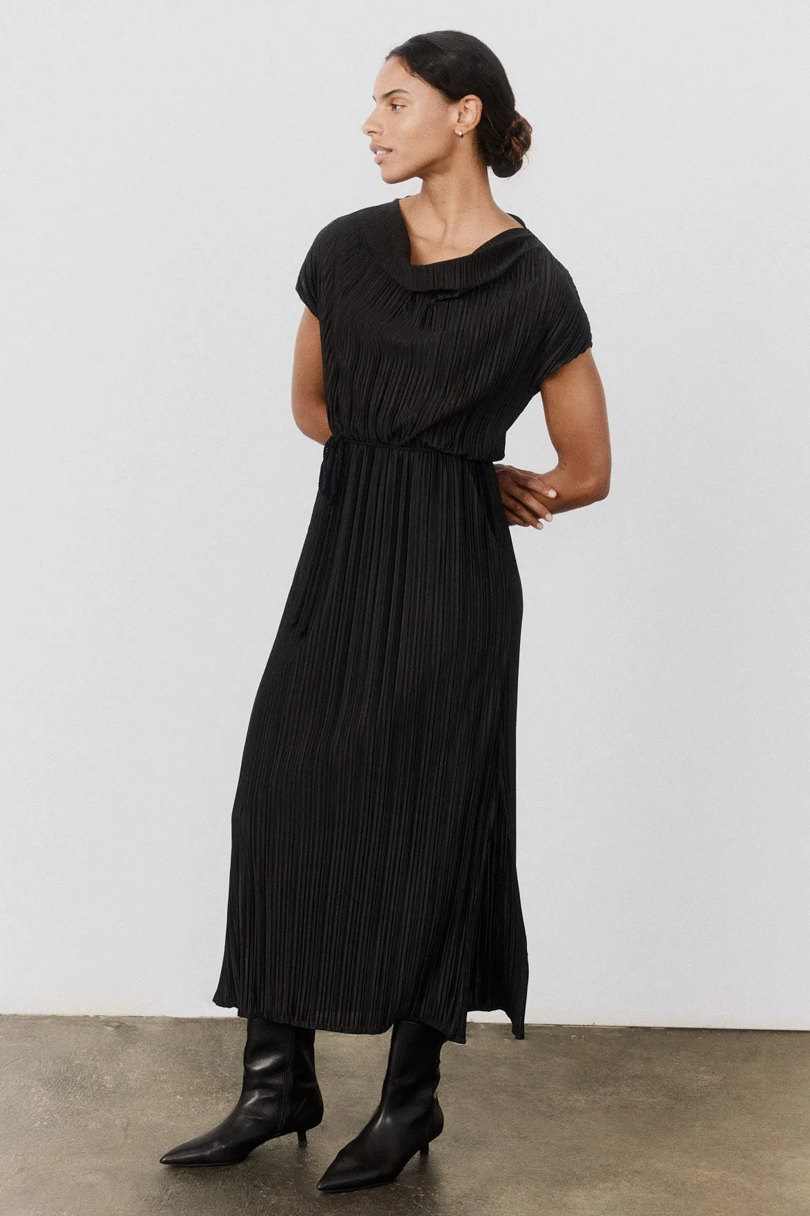 Draped Pleated Maxi Dress sold by Ruti