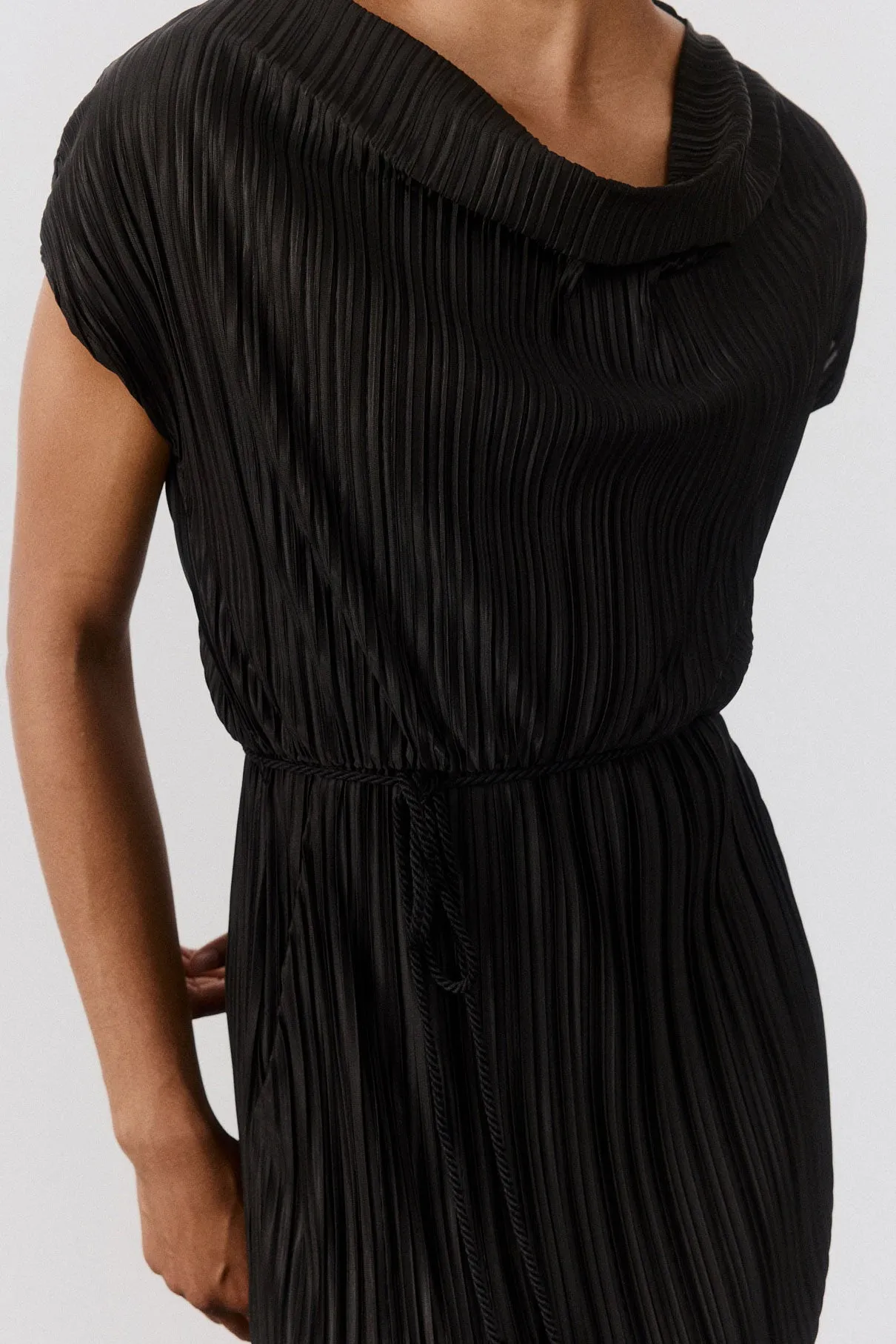 Draped Pleated Maxi Dress sold by Ruti product image thumbnail 3