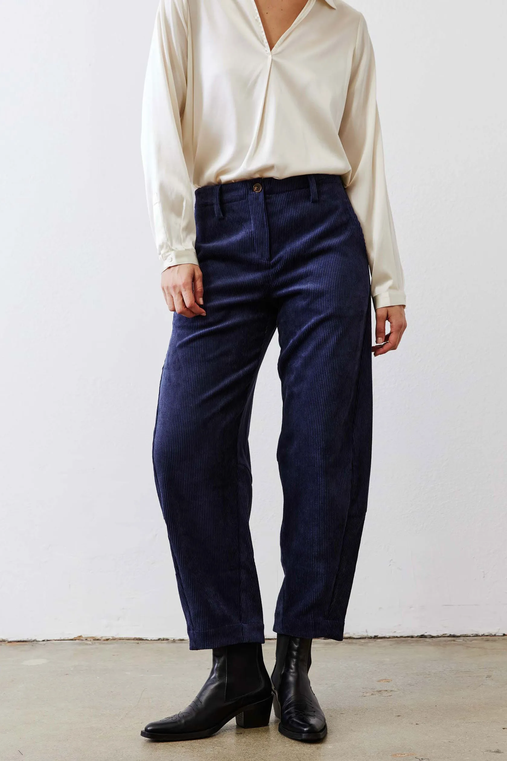 The Corduroy Uptown Loose Work Pants sold by Ruti