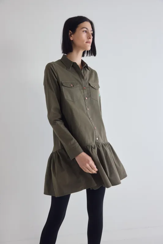 Coming Up Roses Twill Dress made by Ruti