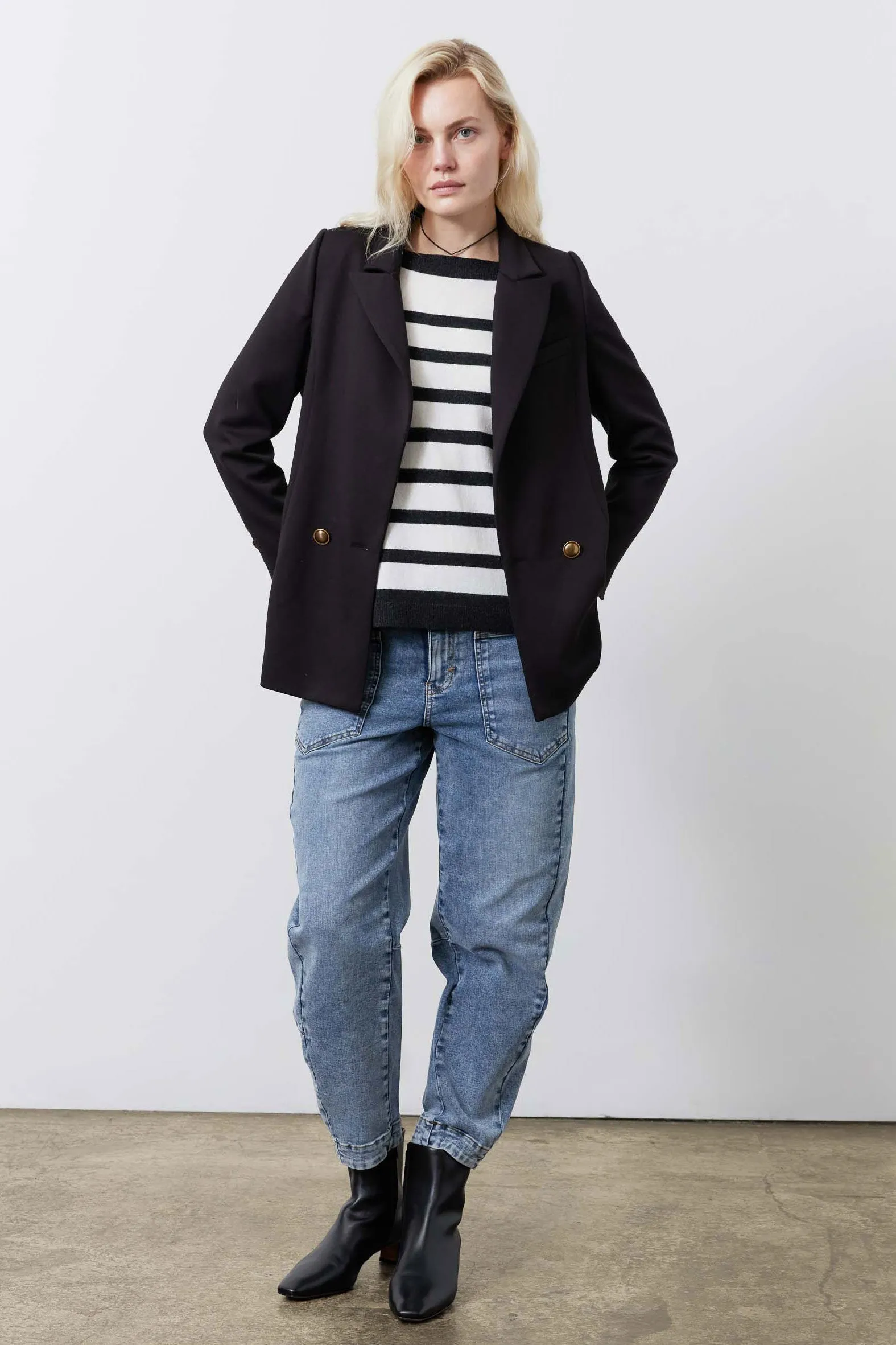 The Stretch Suit Relaxed Double Breasted Blazer sold by Ruti product image thumbnail 3