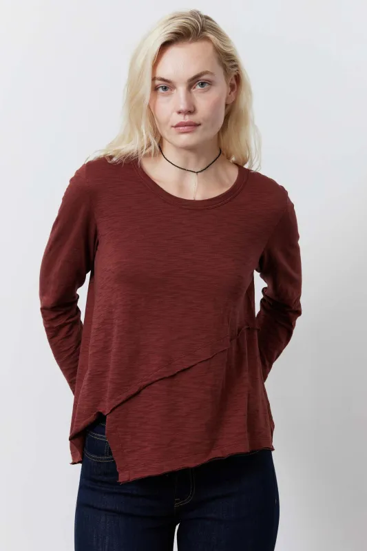 Inner Glow Asymmetric Long Sleeve Top sold by Ruti