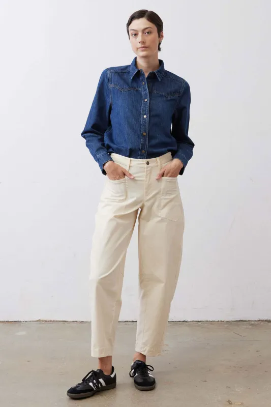 The Slouchy Soft Twill Pants sold by Ruti