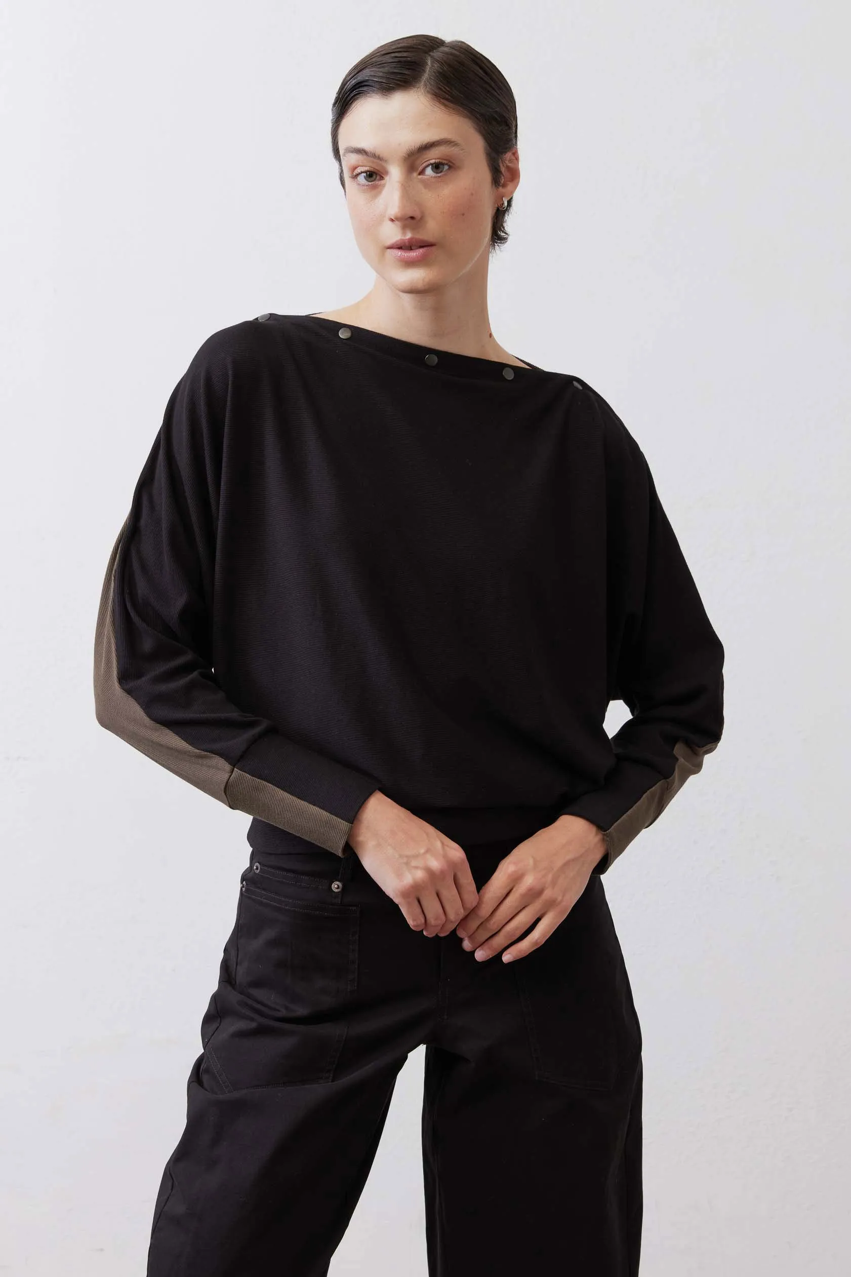 In A Snap Long Sleeve Top sold by Ruti