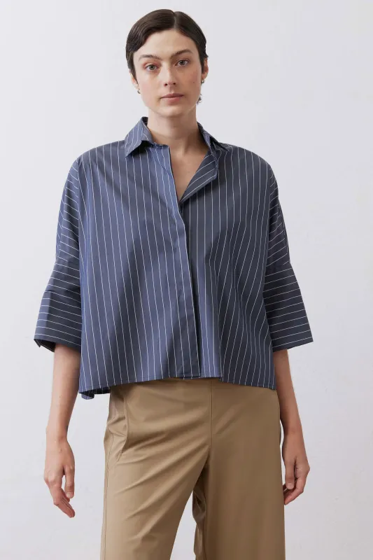 Oversized Cropped Button Up made by Ruti