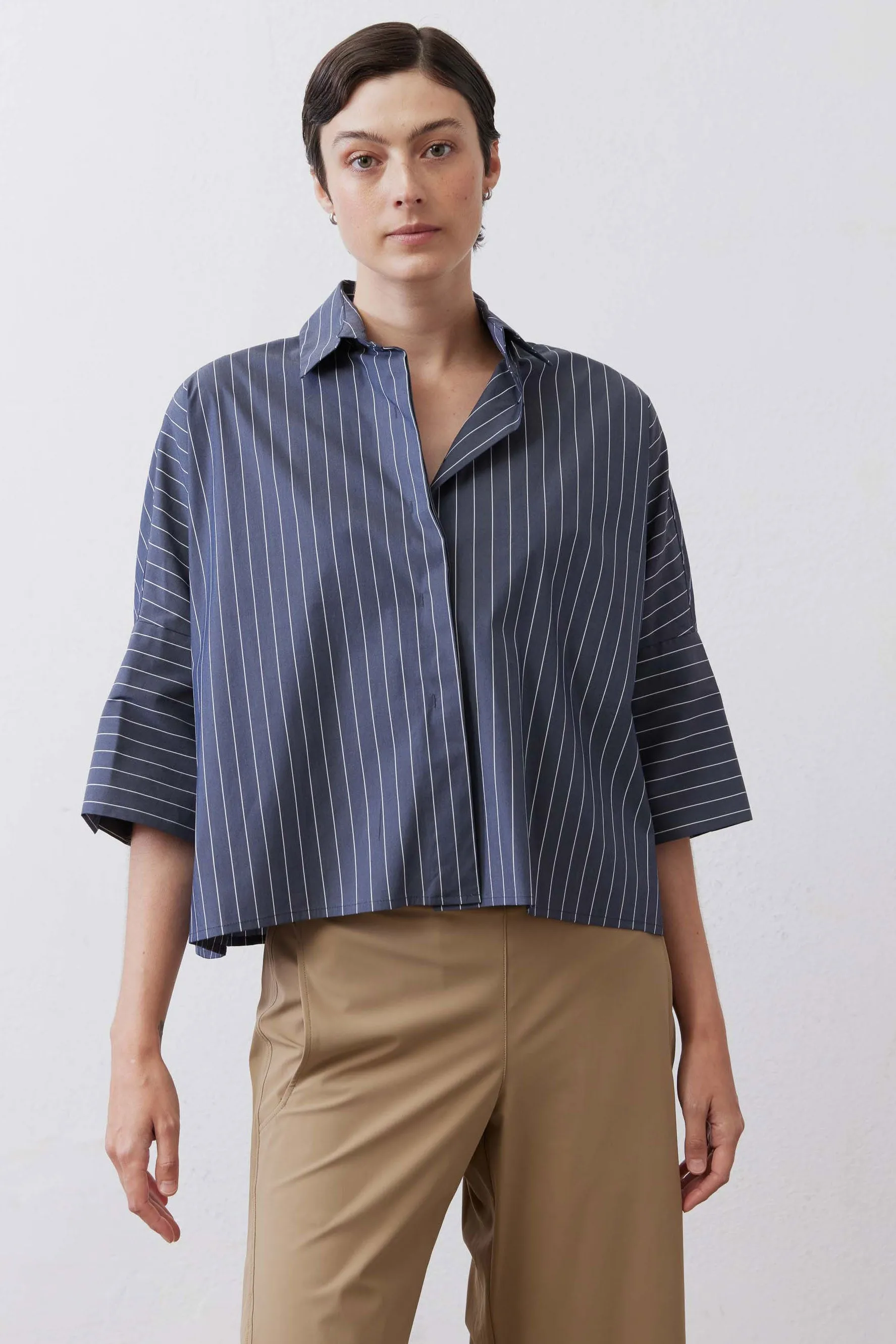 Oversized Cropped Button Up sold by Ruti