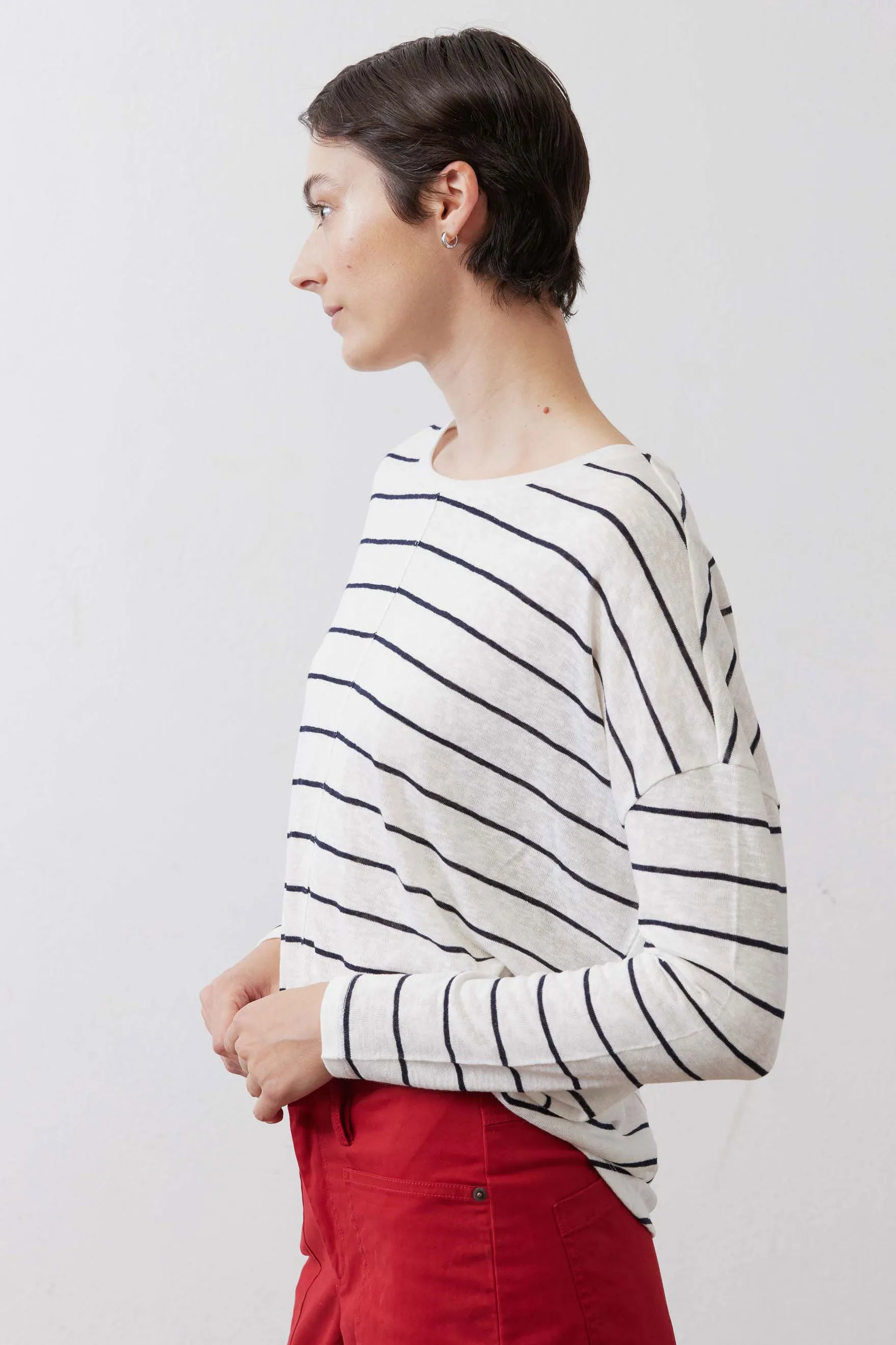 Between the Lines Long Sleeve Lounge Top sold by Ruti product image thumbnail 5