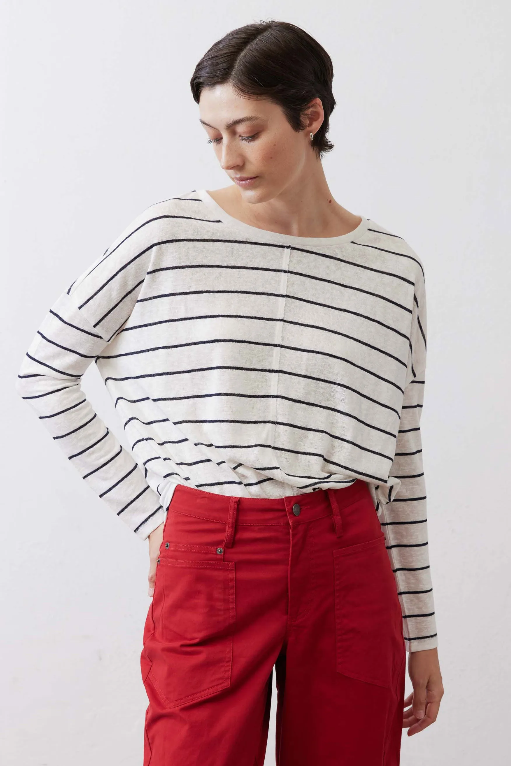 Between the Lines Long Sleeve Lounge Top sold by Ruti product image thumbnail 4