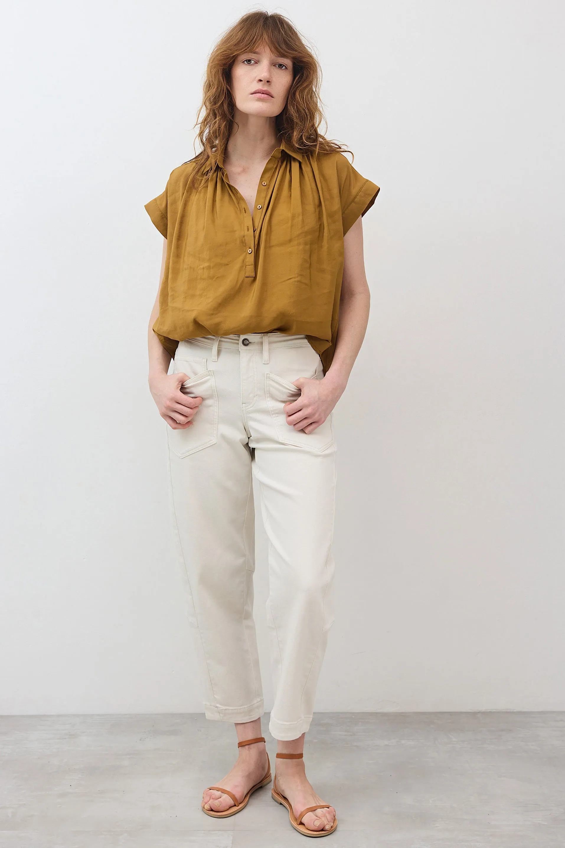 The Nonchalant Oversized Voile Blouse sold by Ruti