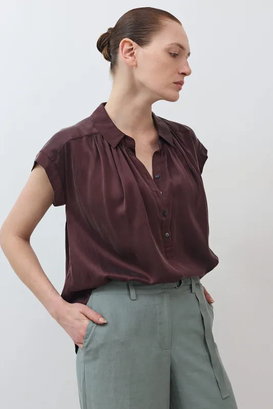 The Nonchalant Oversized Silk Blouse sold by Ruti