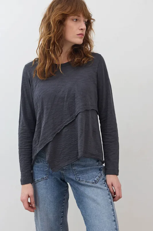 Inner Glow Asymmetric Long Sleeve Top made by Ruti