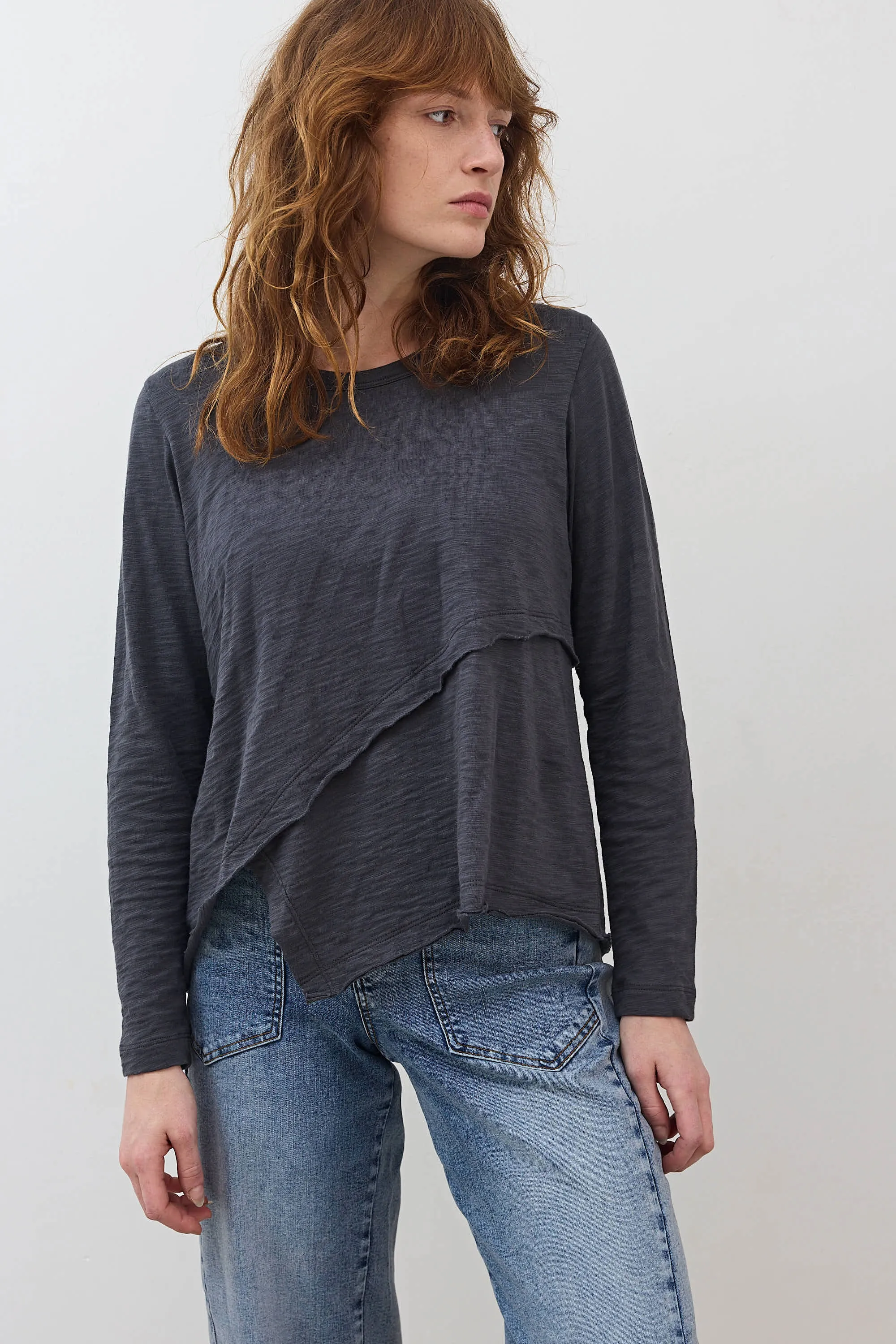 Inner Glow Asymmetric Long Sleeve Top sold by Ruti